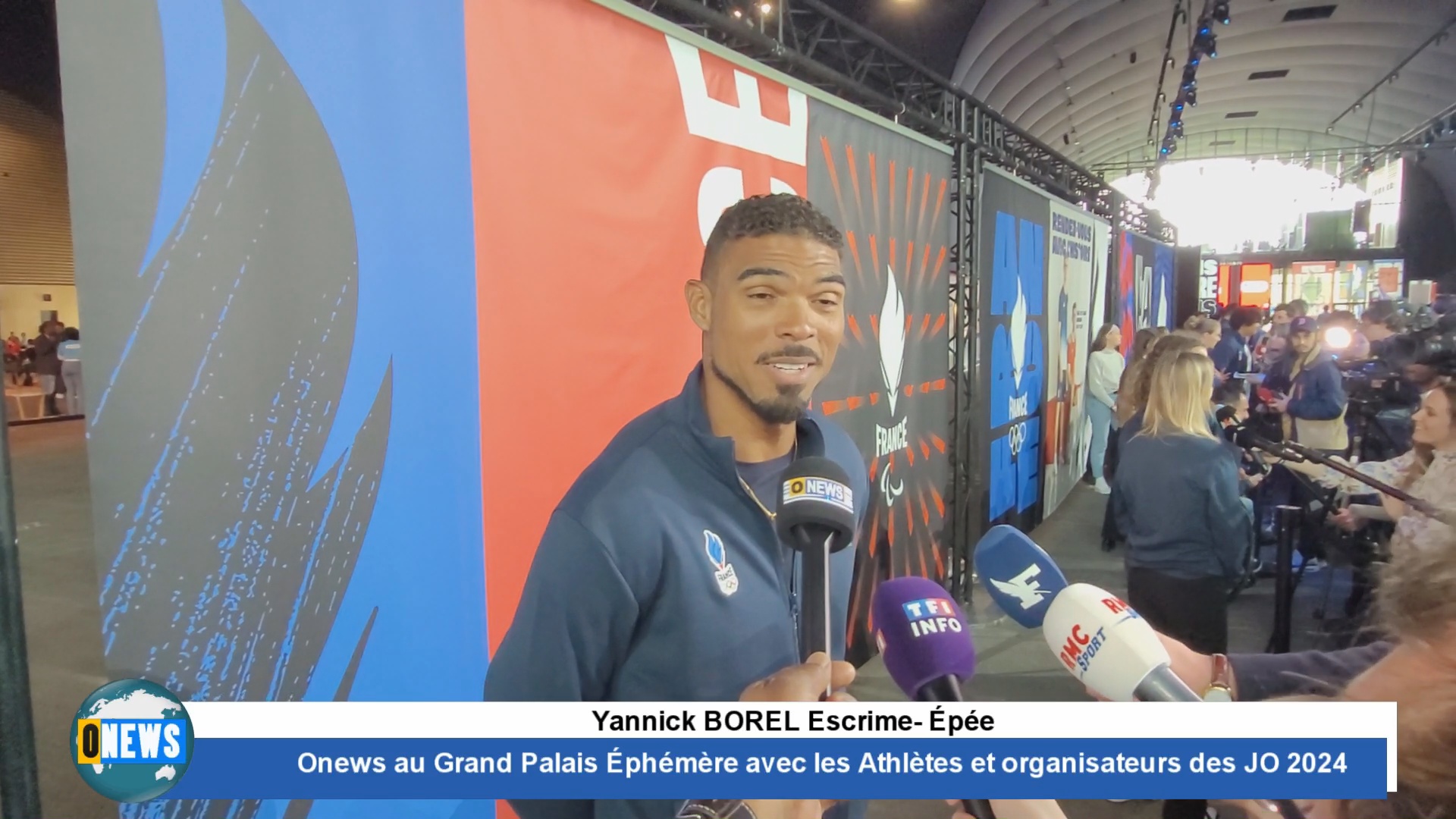 Onews au Grand Palais Éphémère à Paris avec les Athlètes et Organisateurs des JO 2024