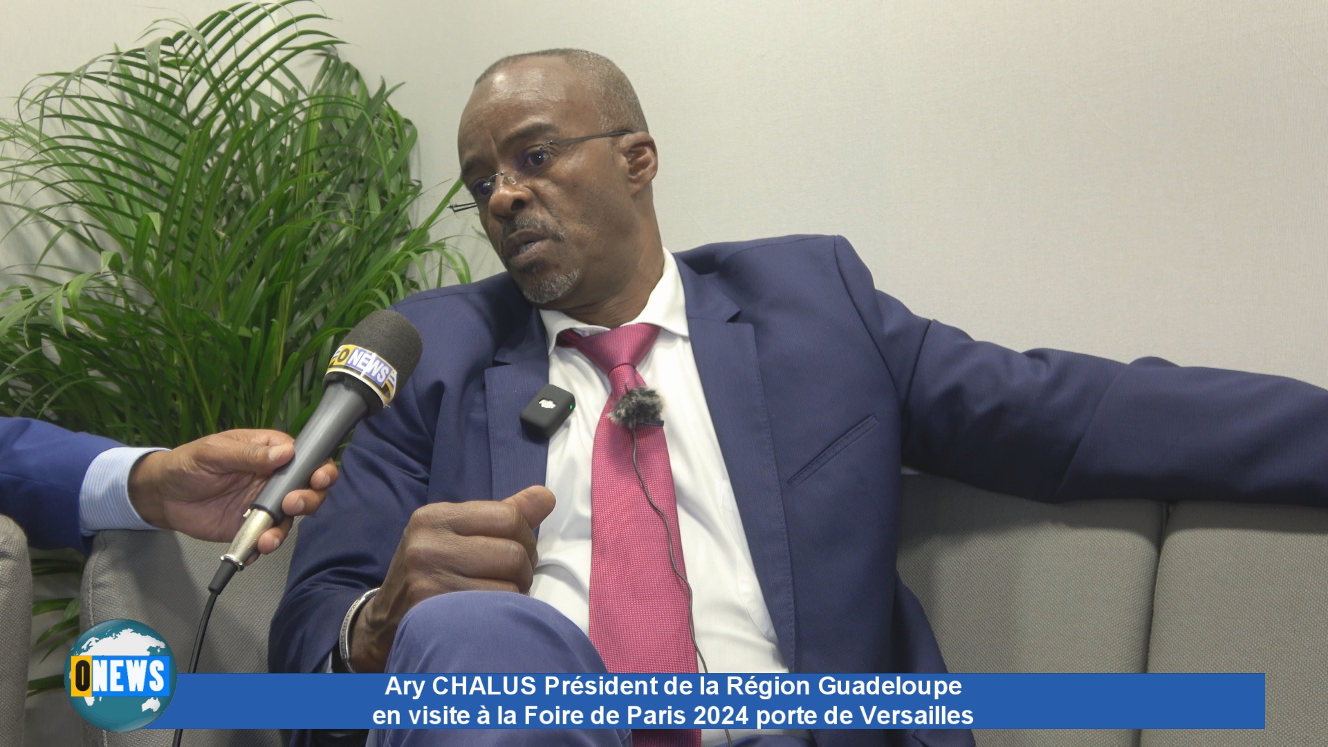 Ary CHALUS Président de la Région Guadeloupe en visite à la Foire de Paris 2024 porte de Versailles