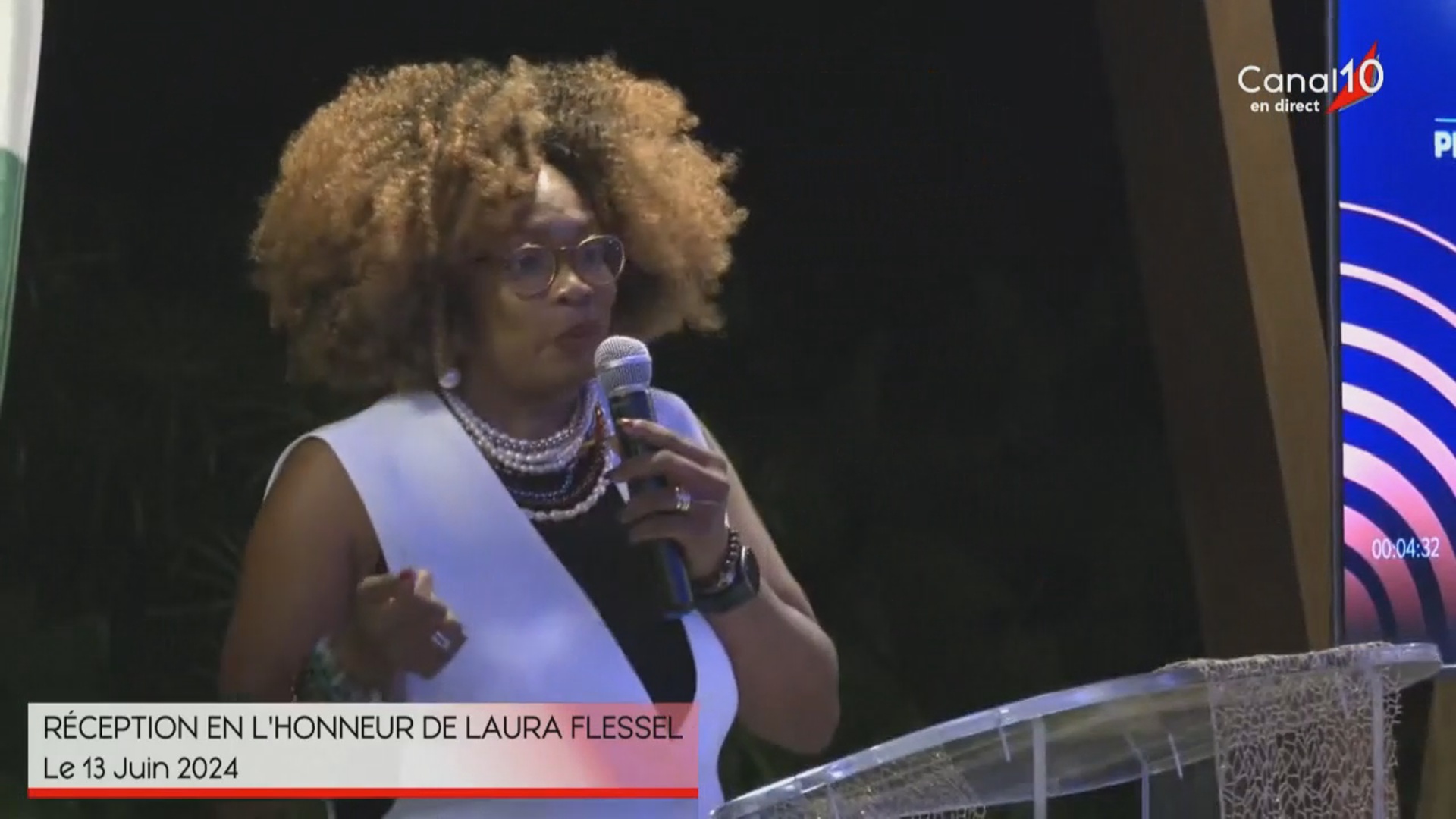 Guadeloupe. Réception en l Honneur de Laura FLESSEL