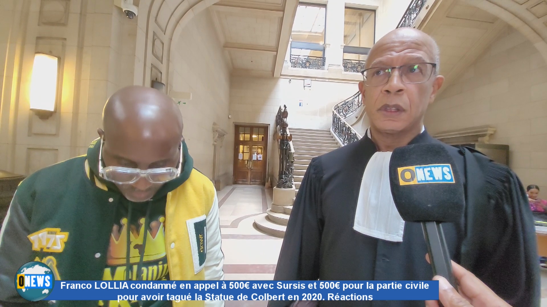 500€ d amendes avec sursis et 500€ pour la partie civile requis par la cour d appel à Franco LOLLIA qui avait aspergé de peinture et tagué la statue de Colbert