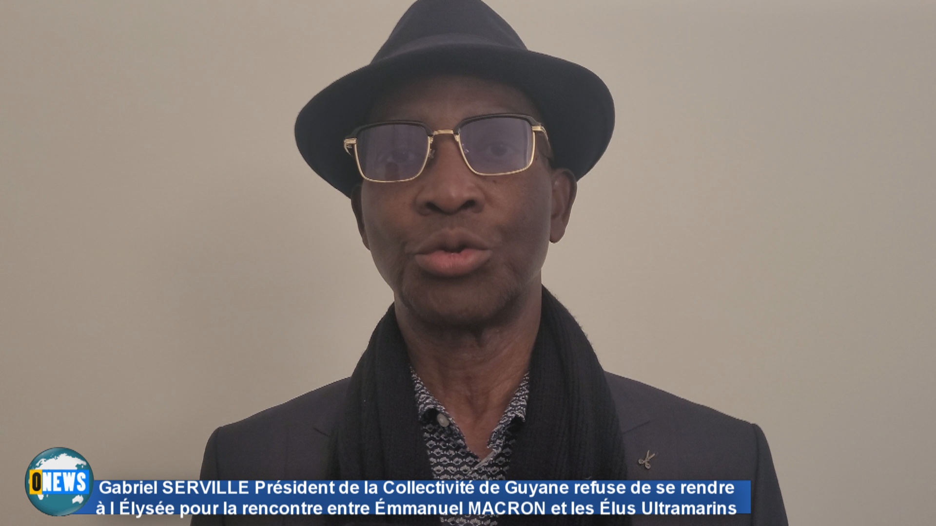 Gabriel SERVILLE Président de la Collectivité de Guyane refuse de se rendre à l Élysée pour la rencontre entre Émmanuel MACRON et les Élus Ultramarins