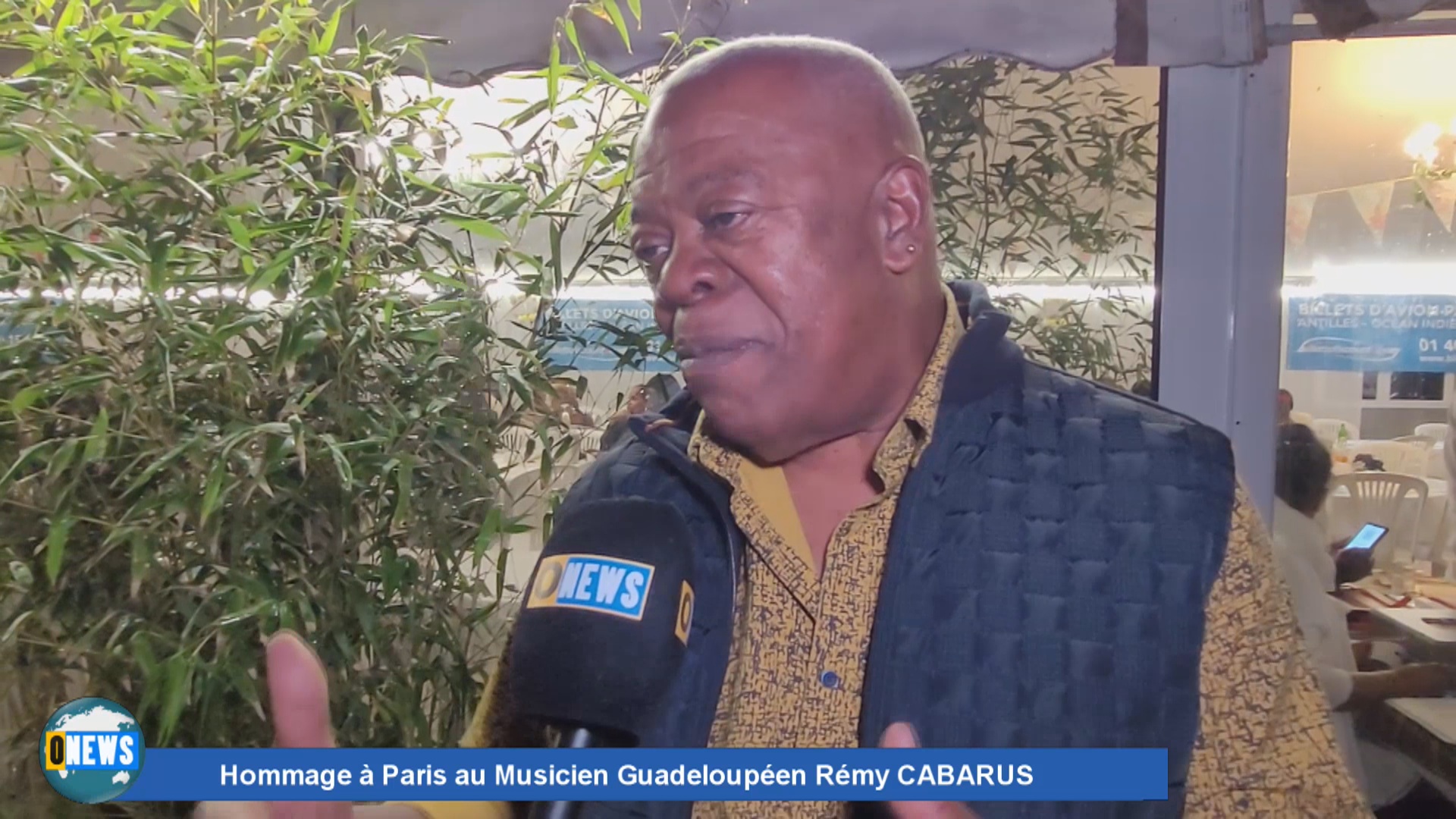 OnewsParis. Hommage à Rémy CABARUS musicien guadeloupéen au Domaine de Poncy