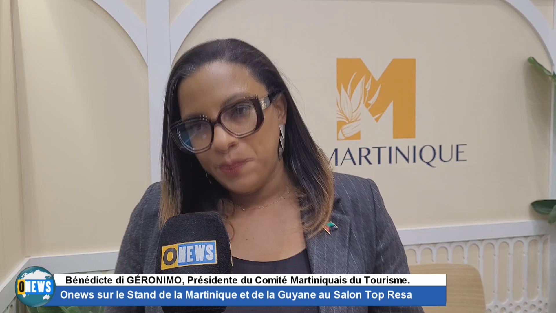 Onews sur le Stand de la Martinique et de la Guyane au Salon Top Resa