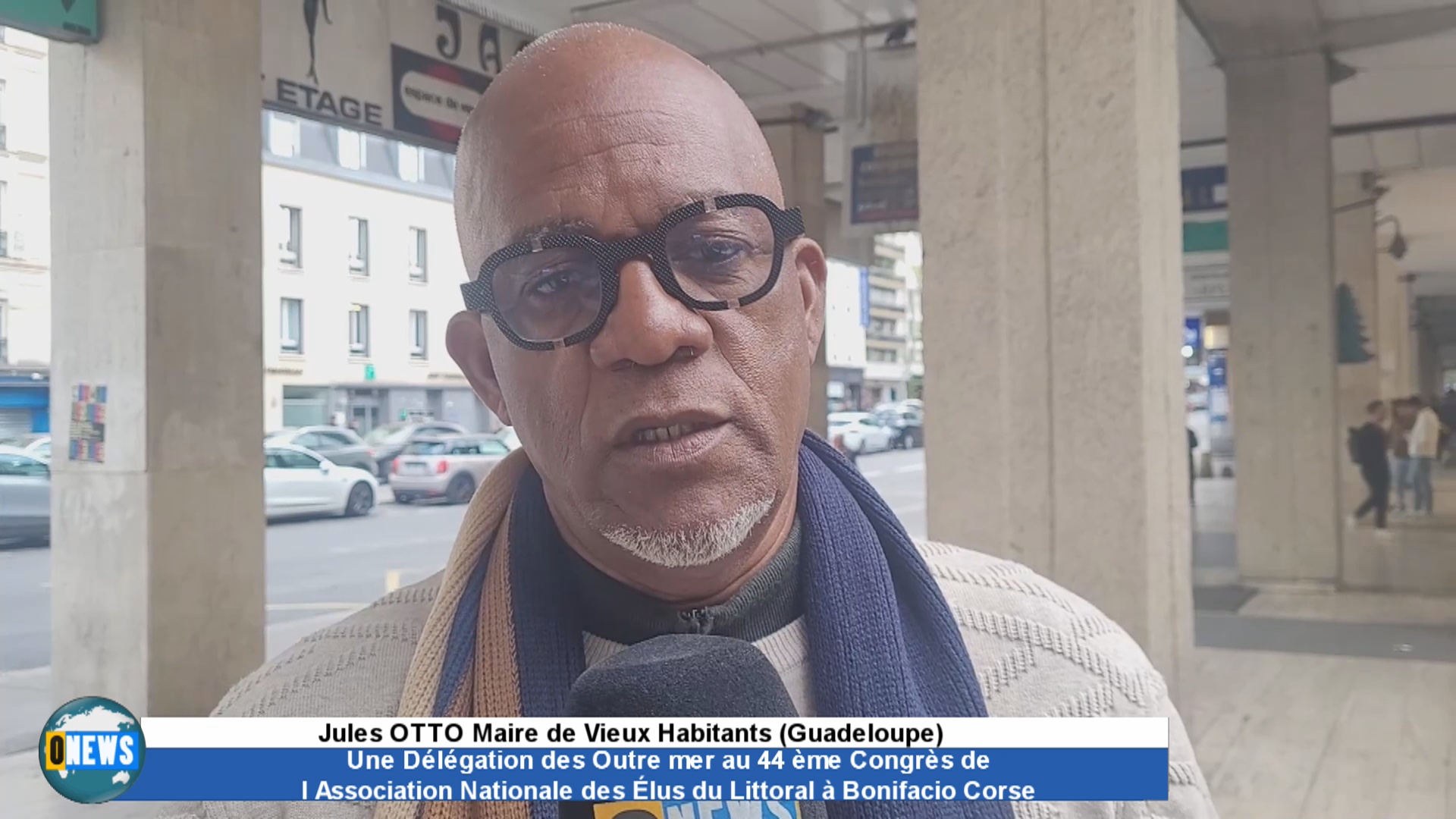 Onews. Jules OTTO Maire de Vieux Habitants  Guadeloupe au 44 ème Congrès de l Association Nationale des Élus du Littoral à Bonifacio