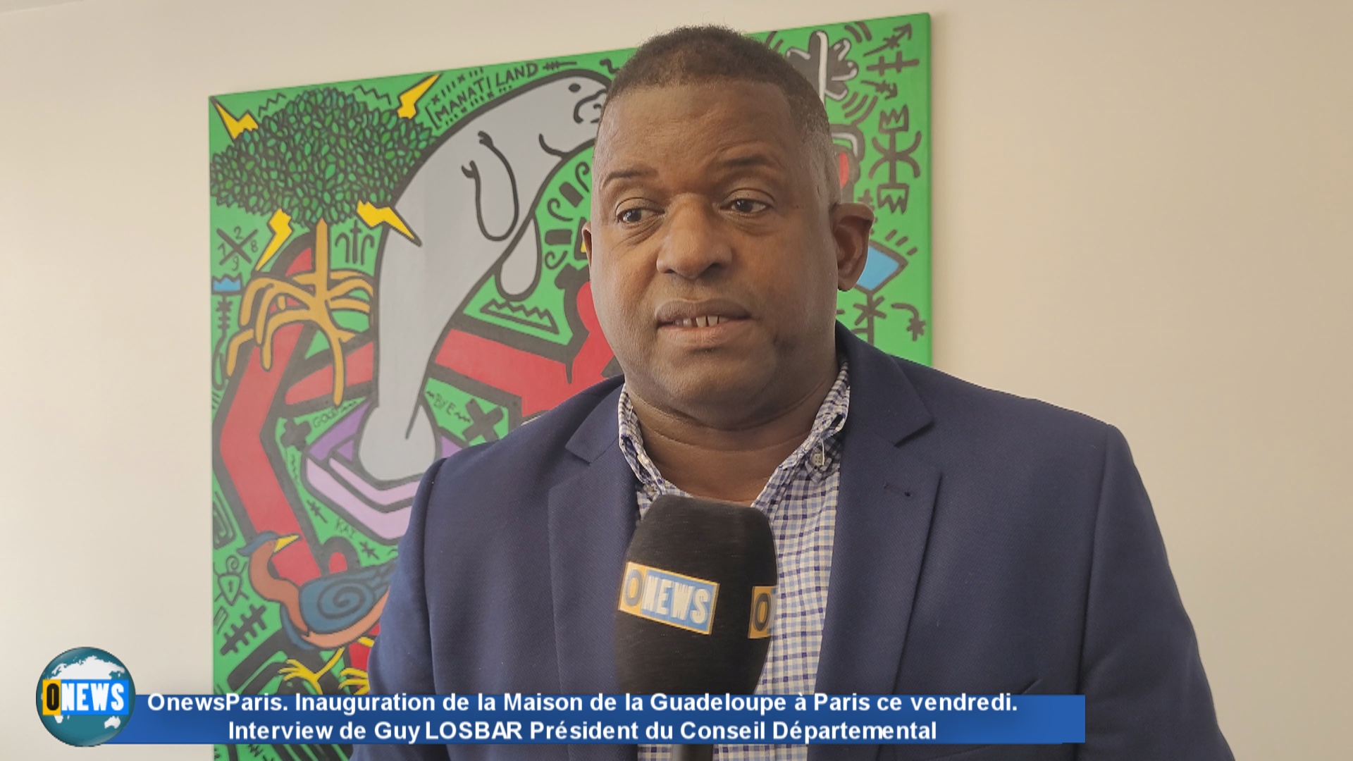 OnewsParis. Inauguration de la Maison de la Guadeloupe à Paris ce vendredi. Interview de Guy LOSBAR Président du Conseil Départemental