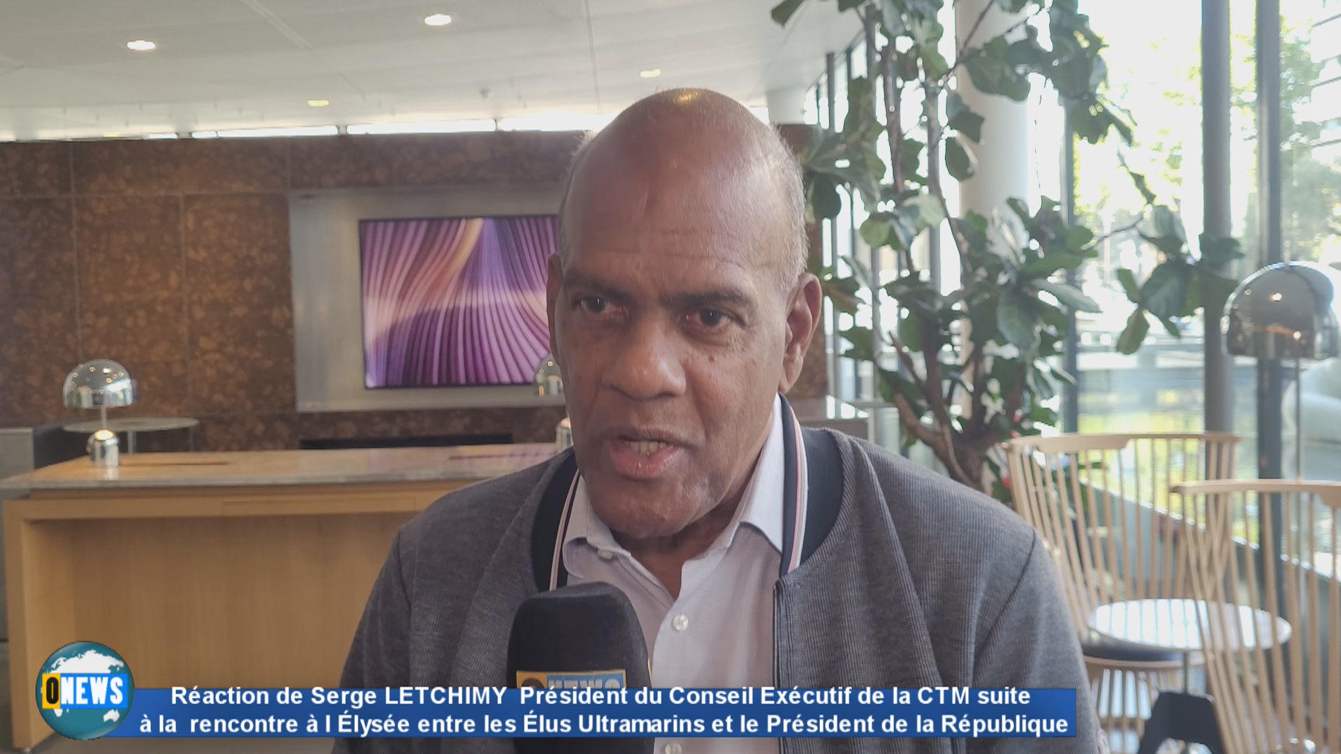 Réaction de Serge LETCHIMY Président du Conseil Exécutif de la CTM suite à la rencontre des Élus Ultramarins à l Élysée avec le Président de la République