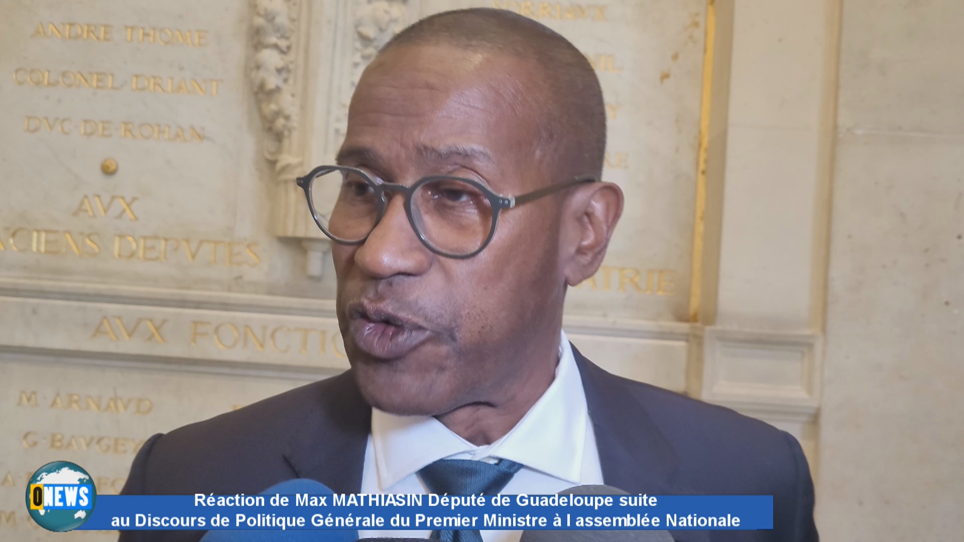 Réaction de Max MATHIASIN Député de Guadeloupe suite au Discours de Politique Générale du Premier Ministre à l Assemblée Nationale