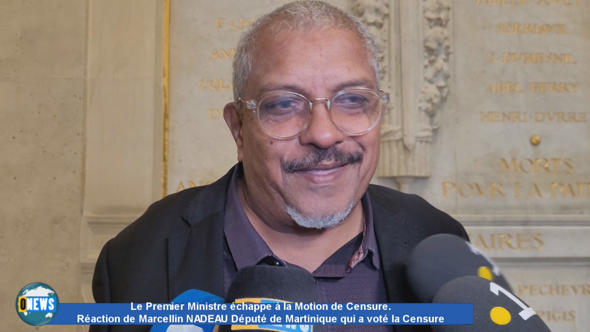 Le Premier Ministre échappe à la Motion de Censure. Réaction de Marcellin NADEAU Député de Martinique qui  a  voté la Censure