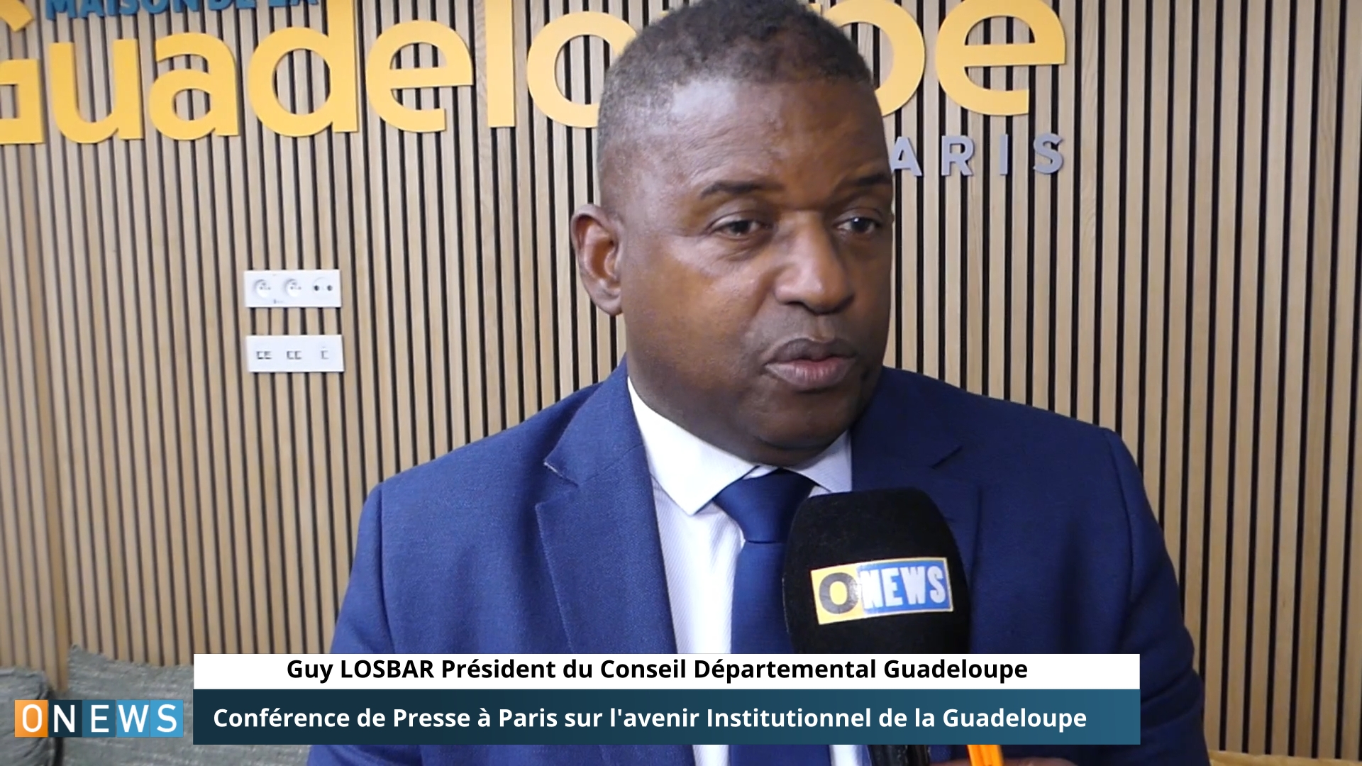 OnewsParis.Conférence de Presse à Paris sur l&rsquo;avenir Institutionnel de la Guadeloupe
