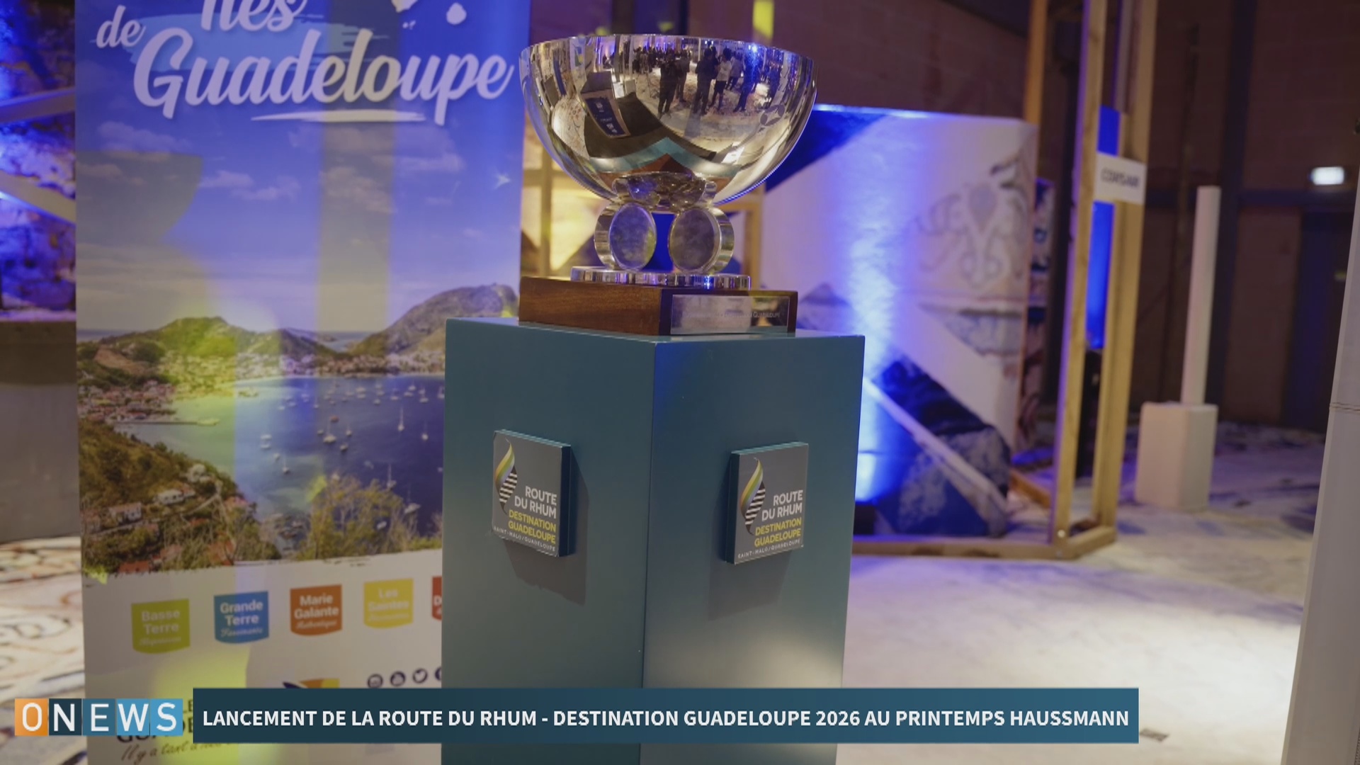 Onews. Présentation de la Route du rhum 2026 Espace 7ème ciel Printemps Haussmann à Paris