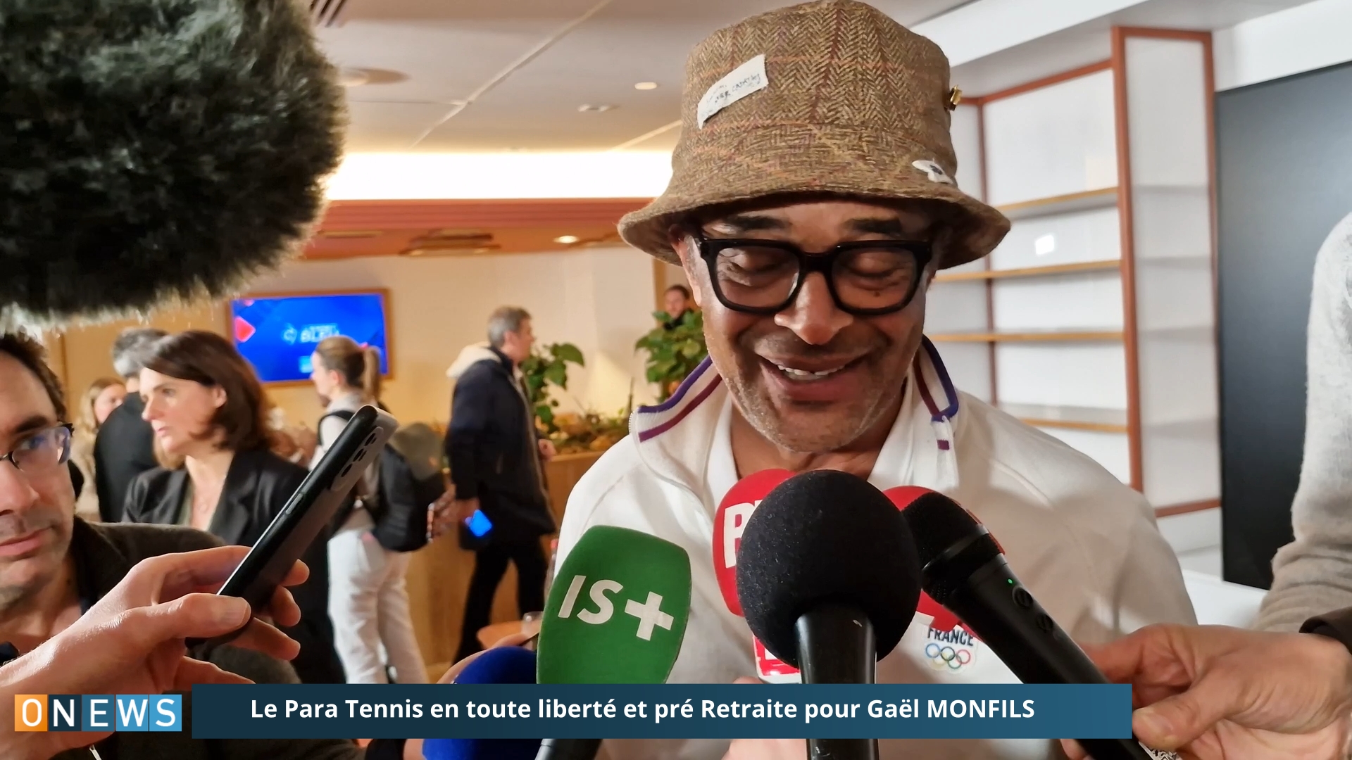 Le Para Tennis en toute liberté avec Yannick NOAH et pré Retraite pour Gaël MONFILS (J. DOUGLAS)