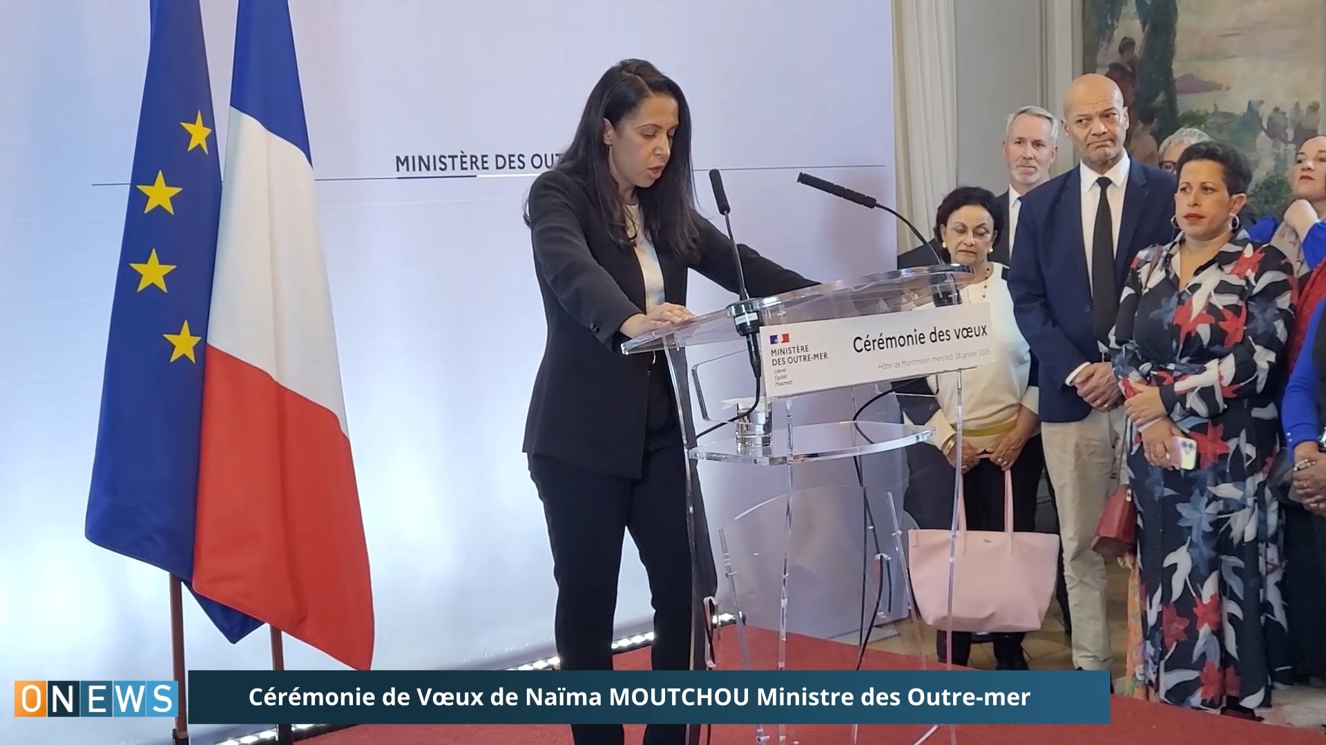 Onews. Cérémonie de Vœux de Naïma MOUTCHOU Ministre des Outre-mer