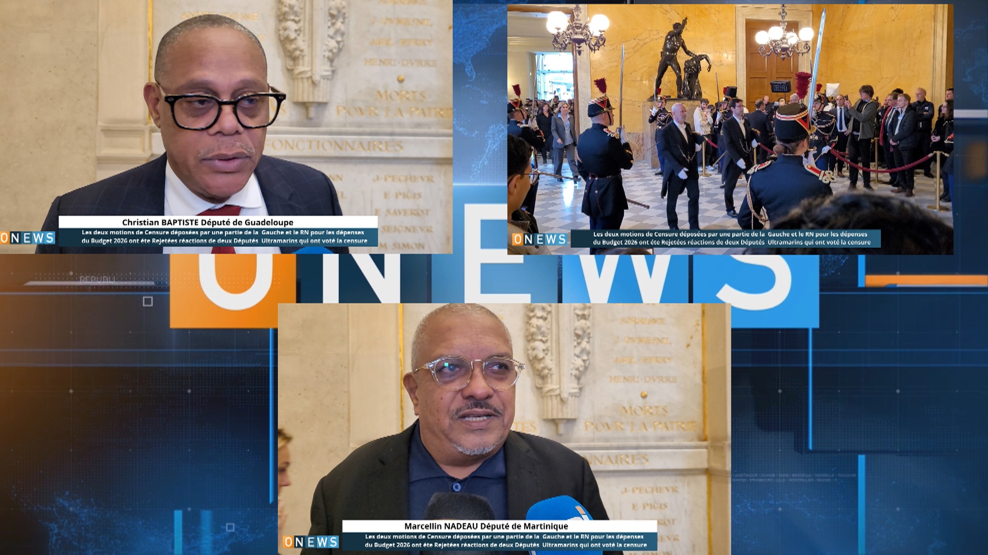 Les deux motions de Censure déposées par une partie de la  Gauche et le RN pour les dépenses   du Budget 2026 ont éte Rejetées réactions de deux Députés  ultramarins qui ont voté la censure