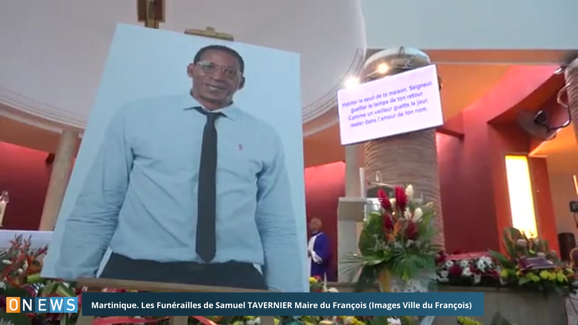 Martinique. Les Funérailles de Samuel TAVERNIER Maire du François (Images Ville du François)