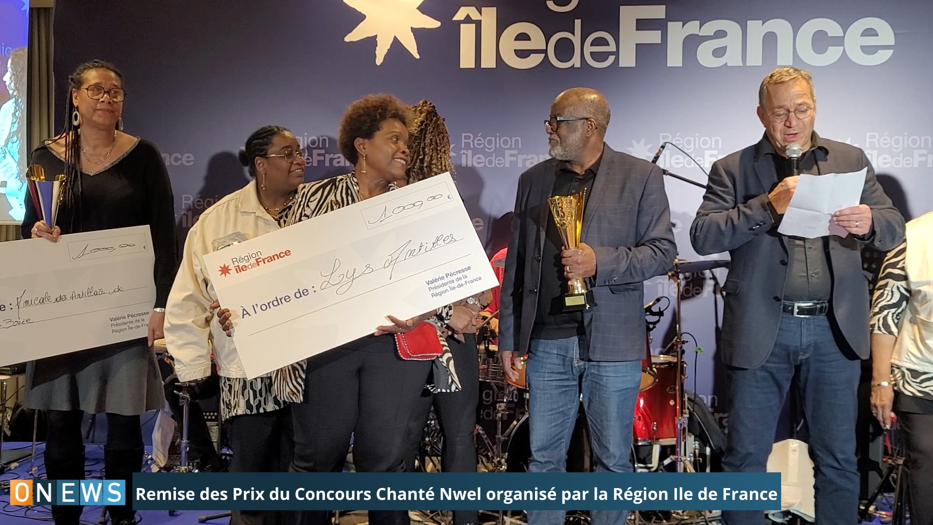 Onews Paris. Remise des Prix du Concours Chanté Nwel organisé par la Région Ile de France