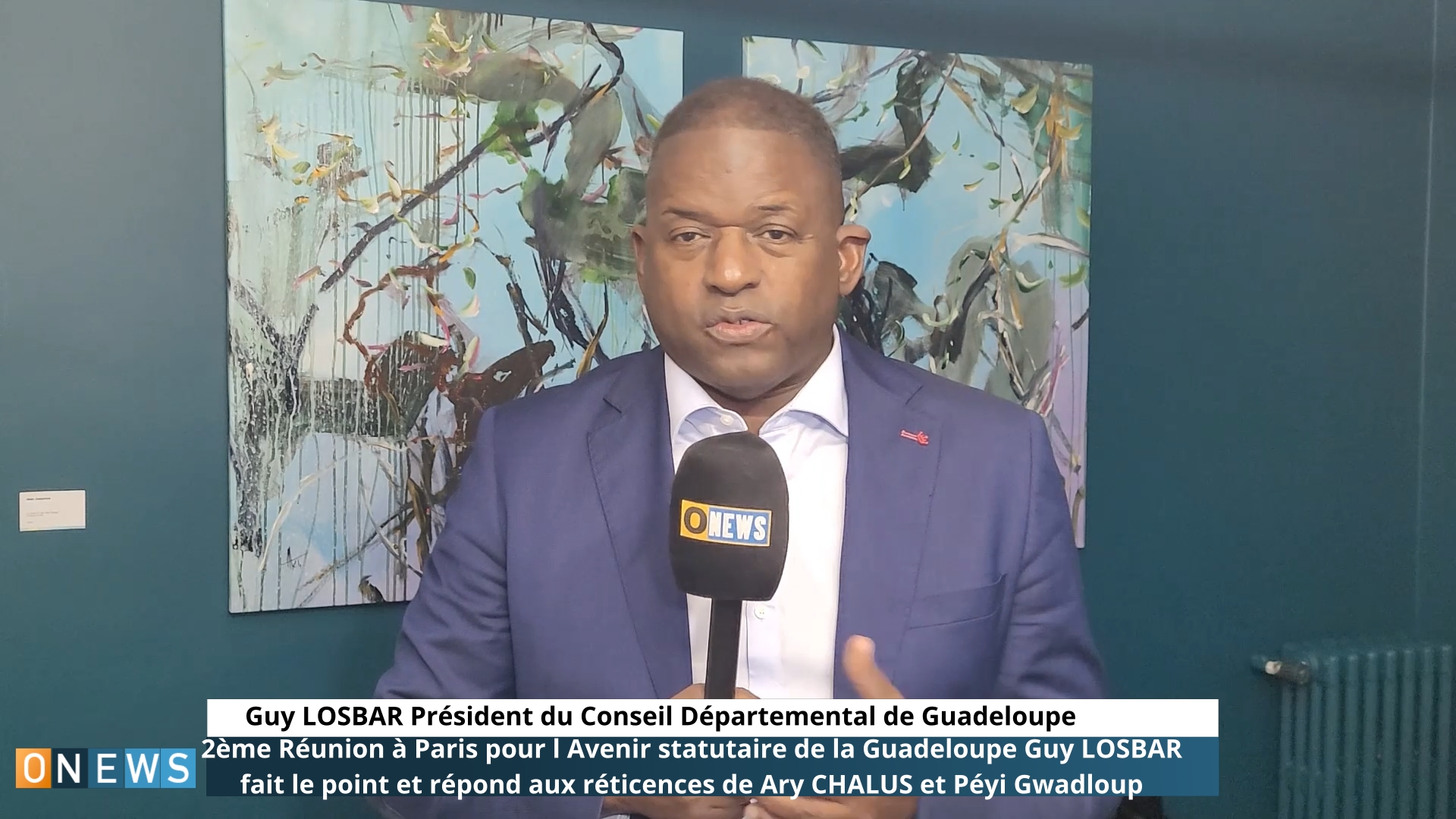2ème Réunion à Paris pour l Avenir statutaire de la Guadeloupe Guy LOSBAR  fait le point et répond aux réticences de Ary CHALUS et Péyi Gwadloup