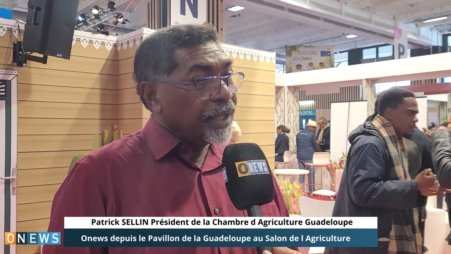 Onews depuis le Pavillon de la Guadeloupe au Salon de l Agriculture avec Patrick SELLIN Président de la Chambre d Agriculture Guadeloupe