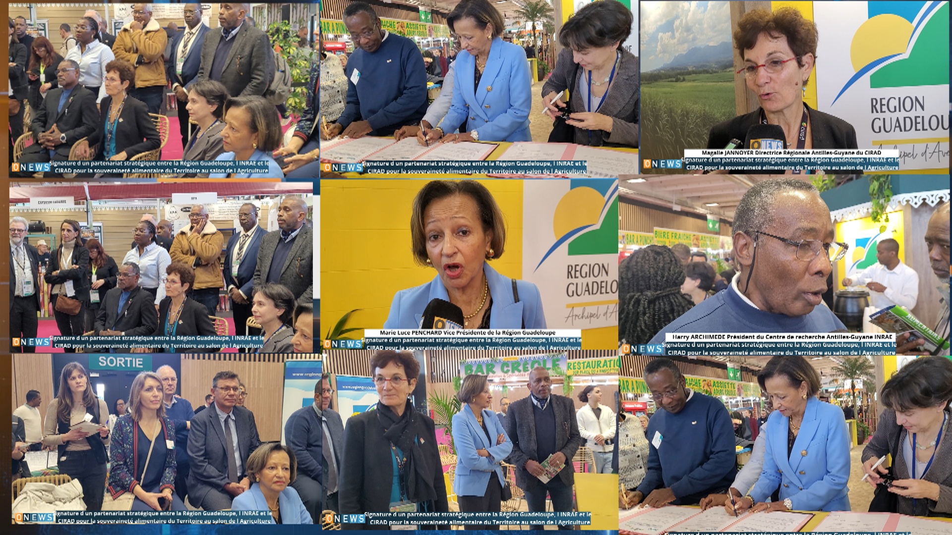 Onews.Signature d un partenariat stratégique entre la Région Guadeloupe, l INRAE et le    CIRAD pour la souveraineté alimentaire du Territoire au salon de l Agriculture