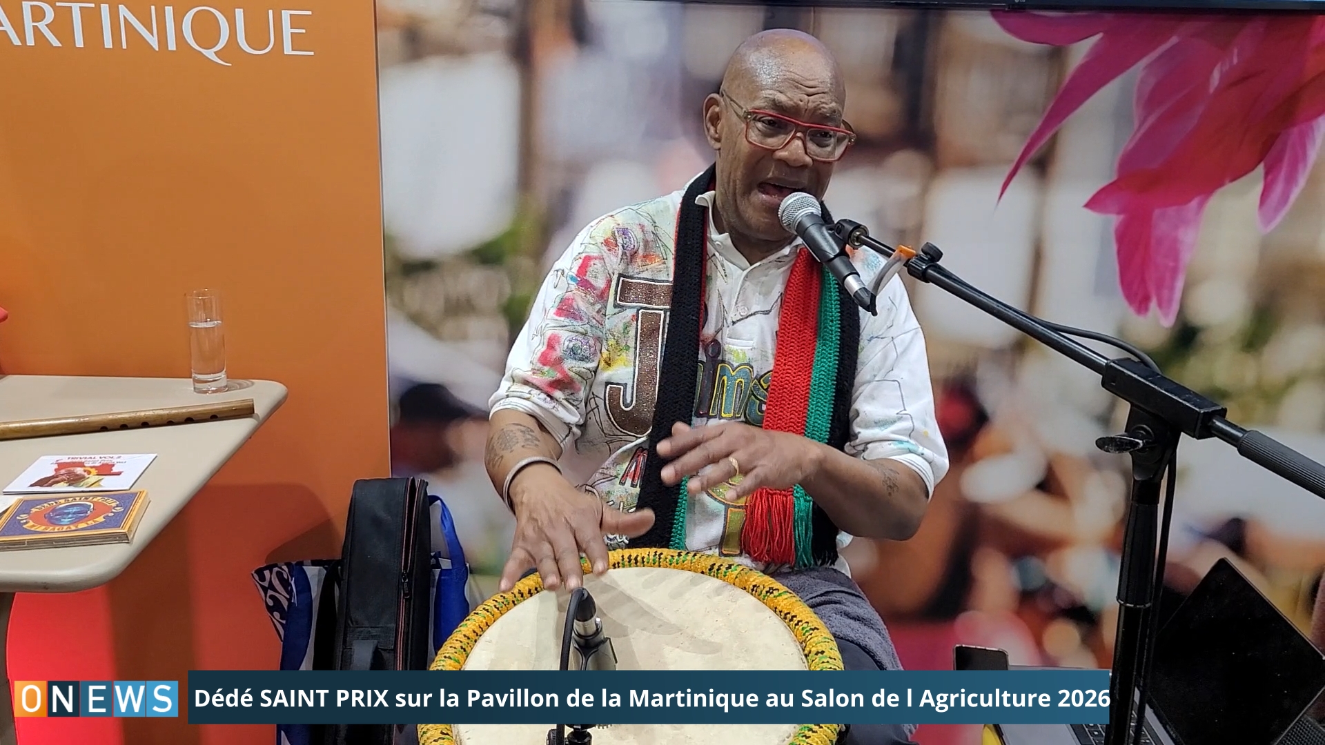 Dédé SAINT PRIX sur la Pavillon de la Martinique au Salon de l Agriculture 2026