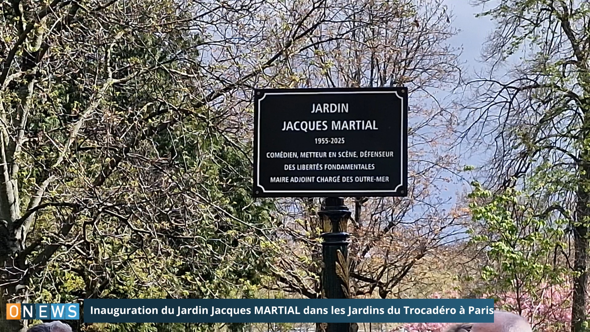 Onews. Inauguration du Jardin Jacques MARTIAL dans les Jardins du Trocadéro à Paris