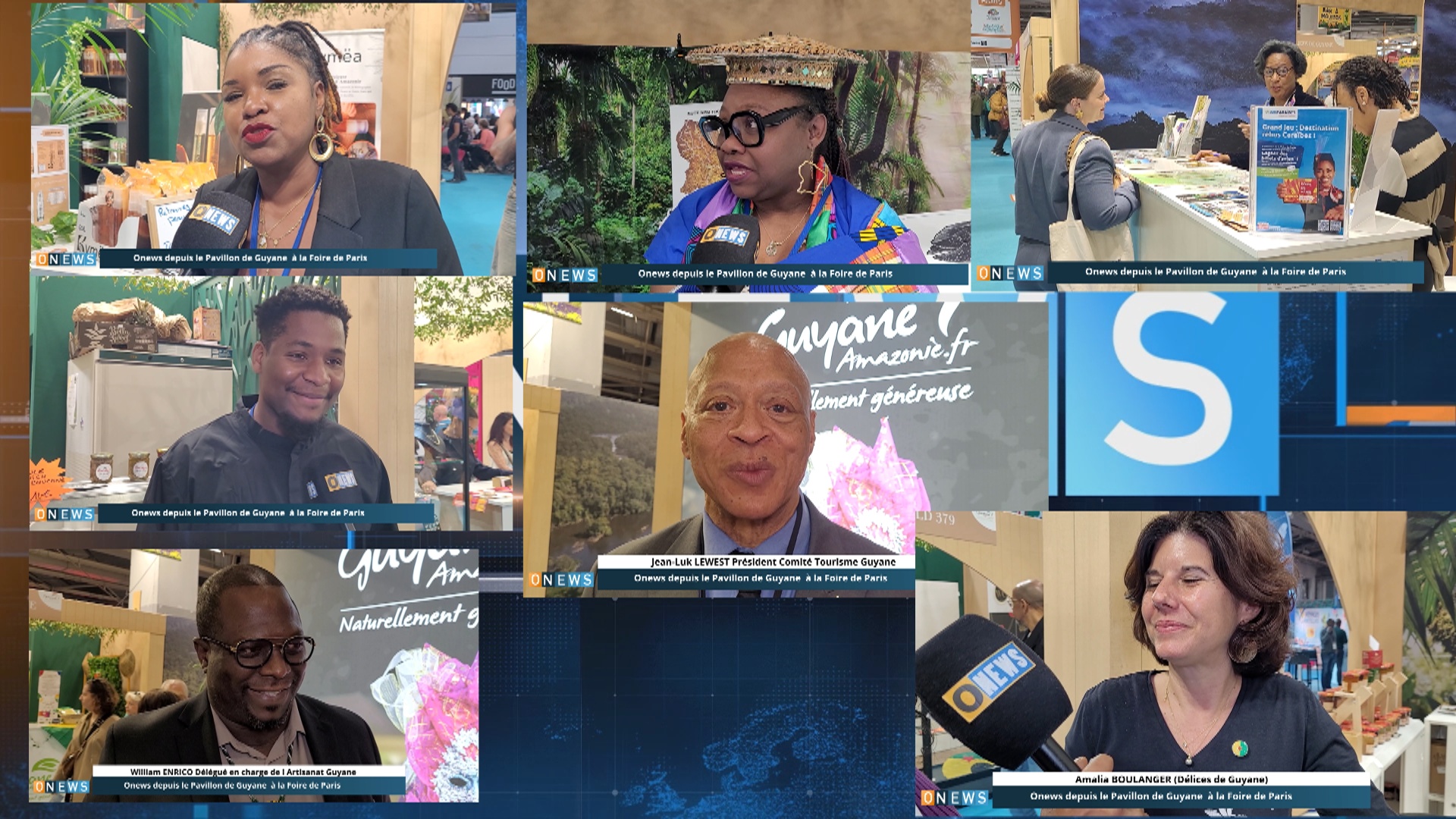 Onews depuis le Pavillon de Guyane à la Foire de Paris