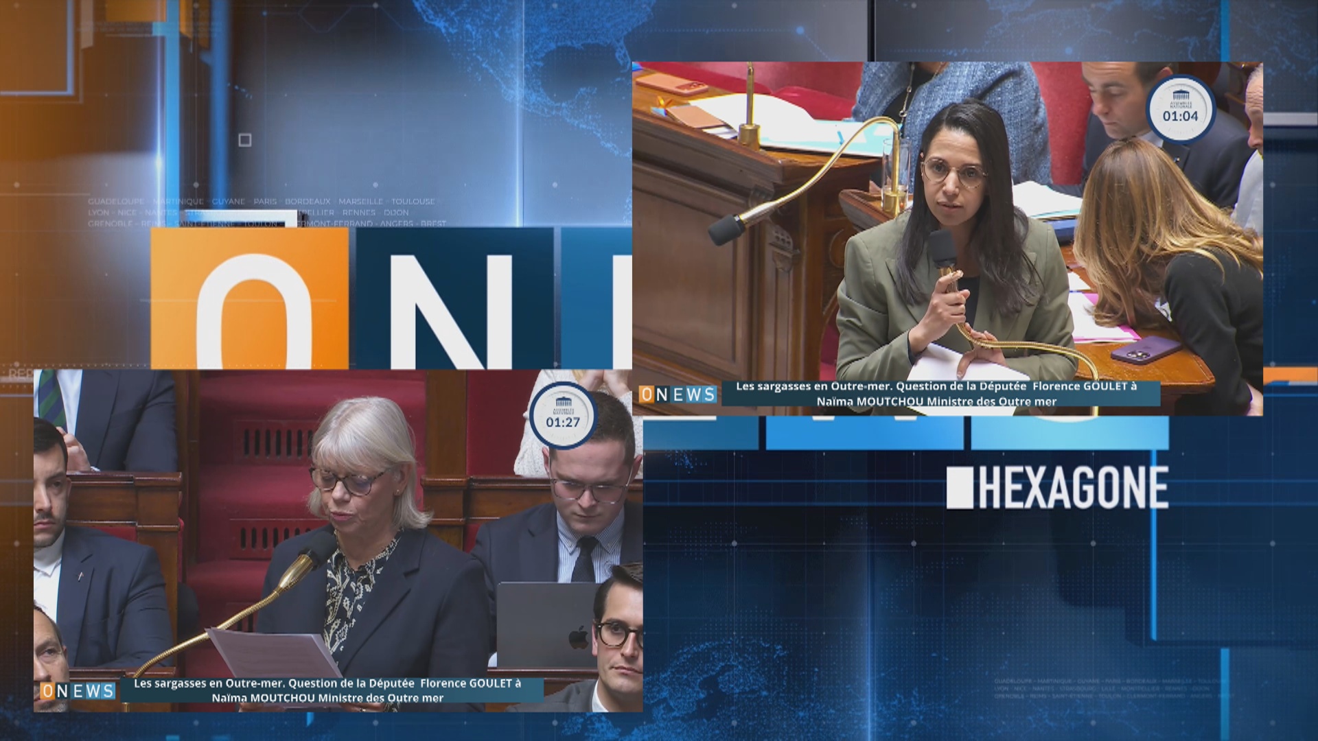 Onews.Les sargasses en Outre-mer. Question de la Députée Florence GOULET à la Ministre des Outre mer