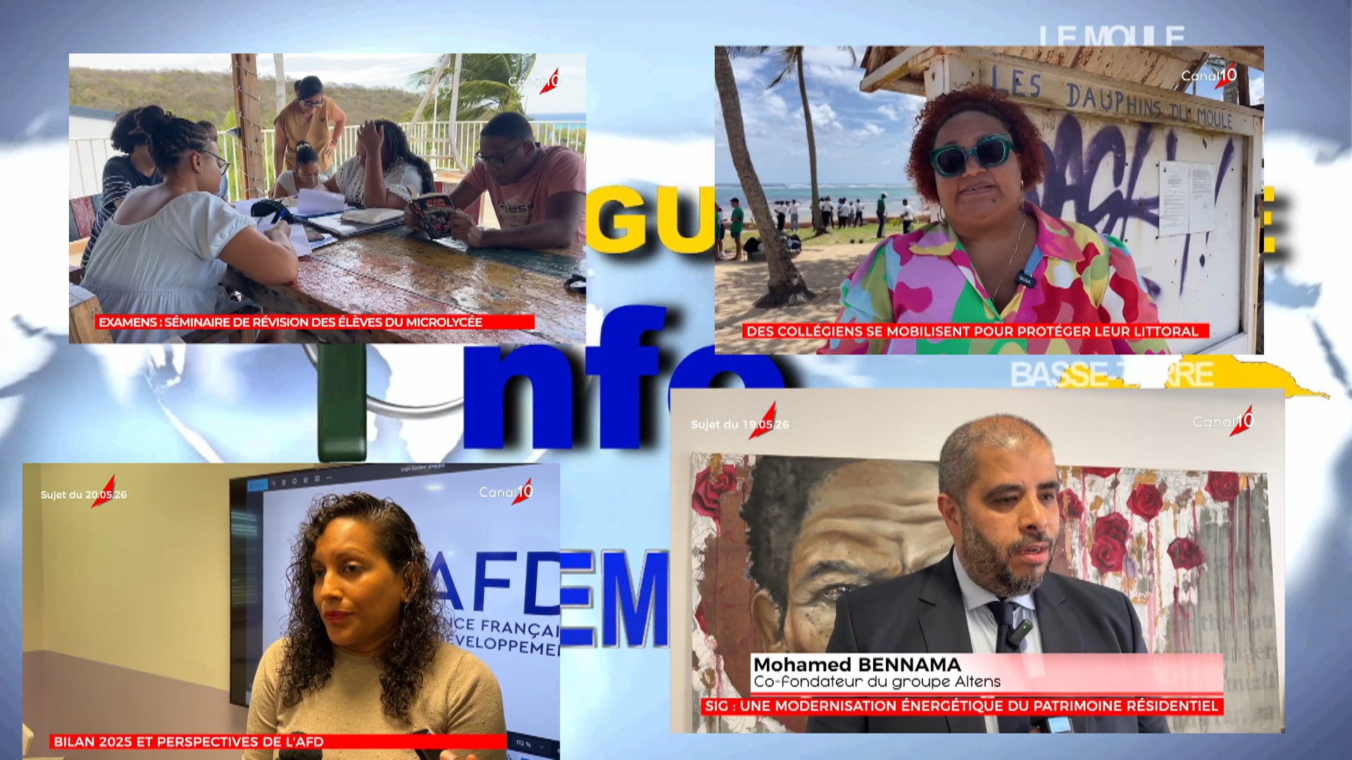 Onews guadeloupe. Jt de canal 10