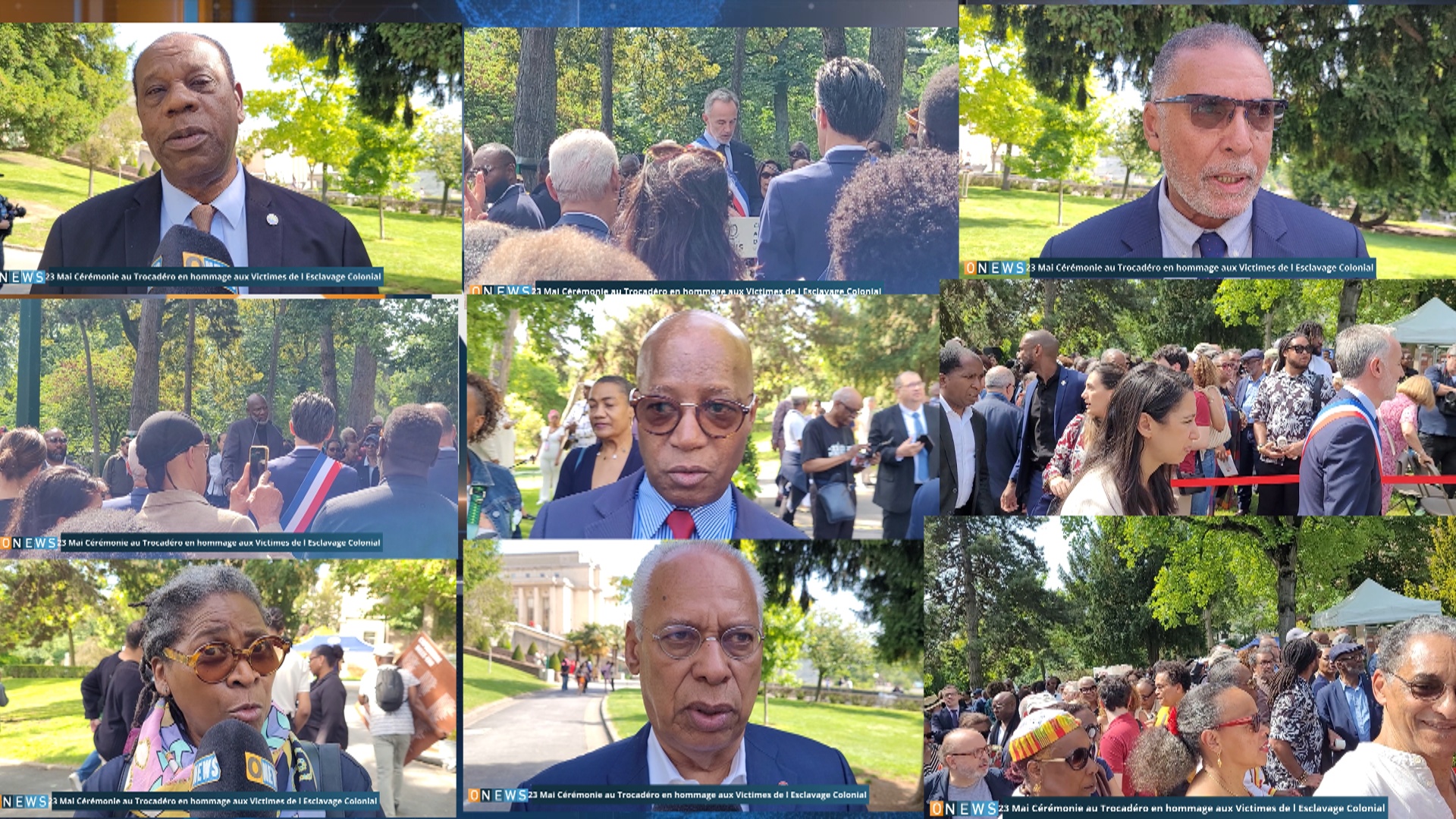 Onews. 23 Mai Cérémonie au Trocadéro en hommage aux Victimes de l Esclavage Colonial