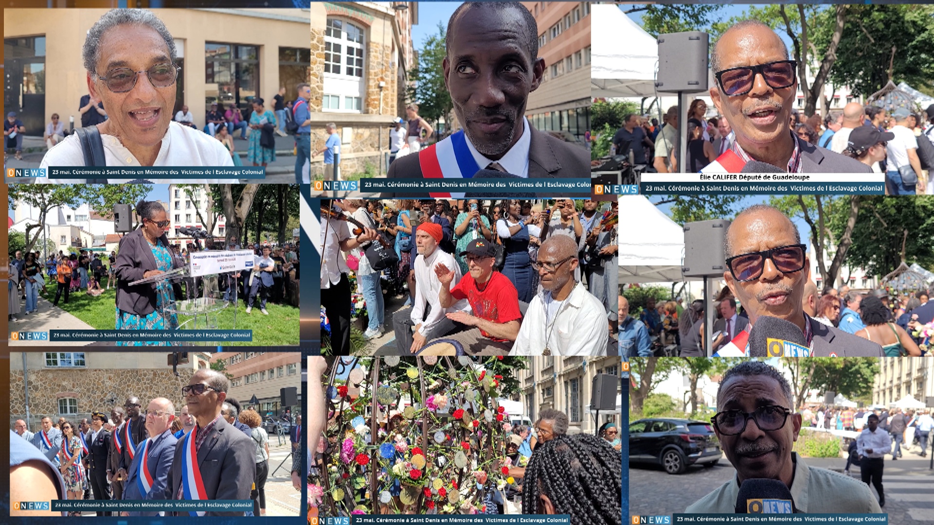 23 mai. Cérémonie à Saint Denis en Mémoire des Victimes de l Esclavage Colonial
