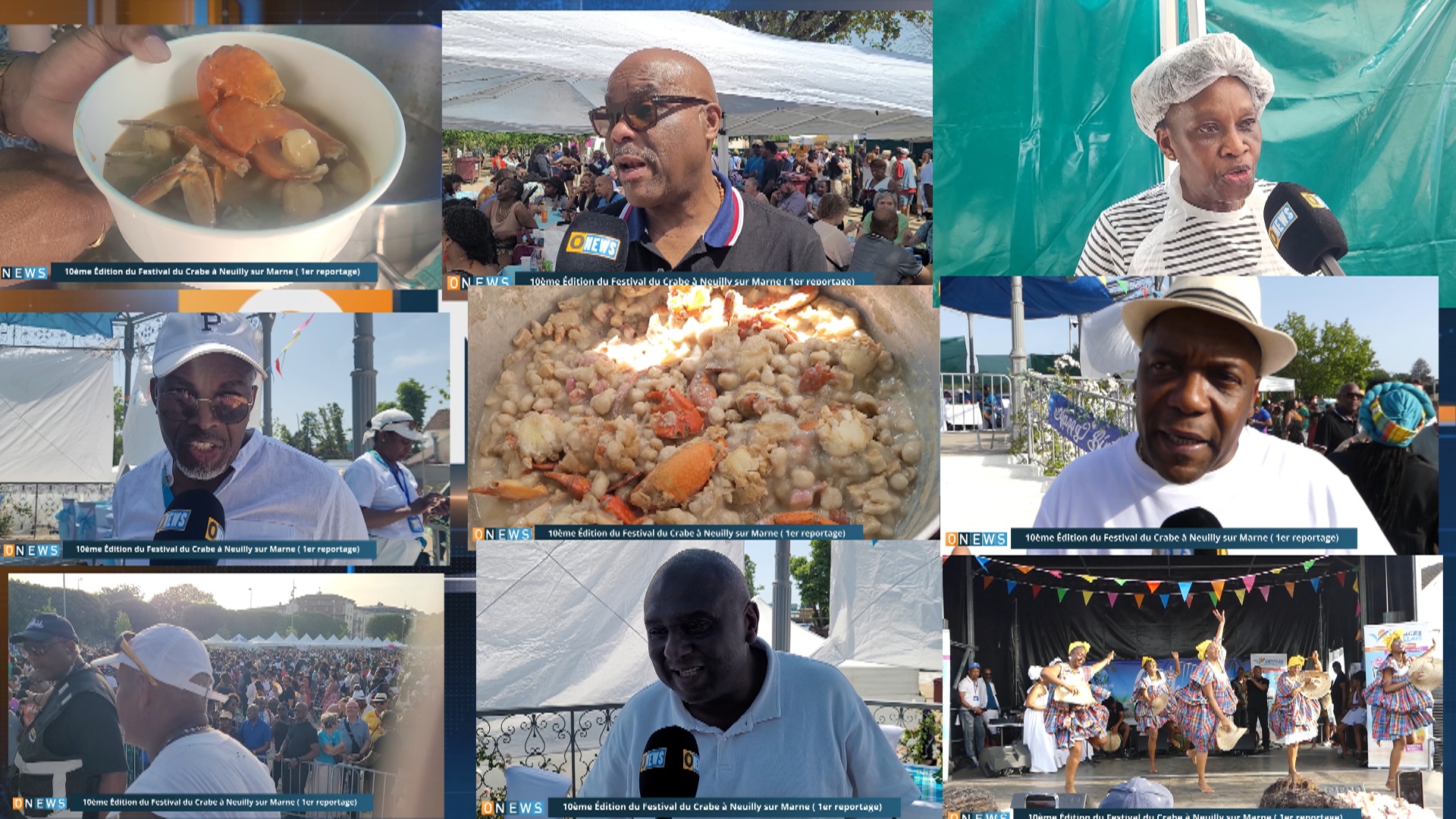 Onews. 10ème Édition du Festival du Crabe à Neuilly sur Marne ( 1er reportage)
