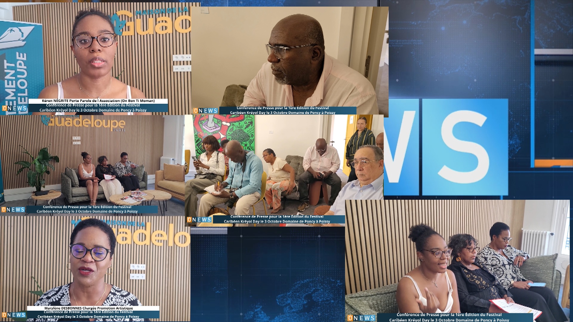 Onews. Conférence de Presse pour le Festival Caribéen Kréyol Day le 3 Octobre au Domaine de Poncy à Poissy