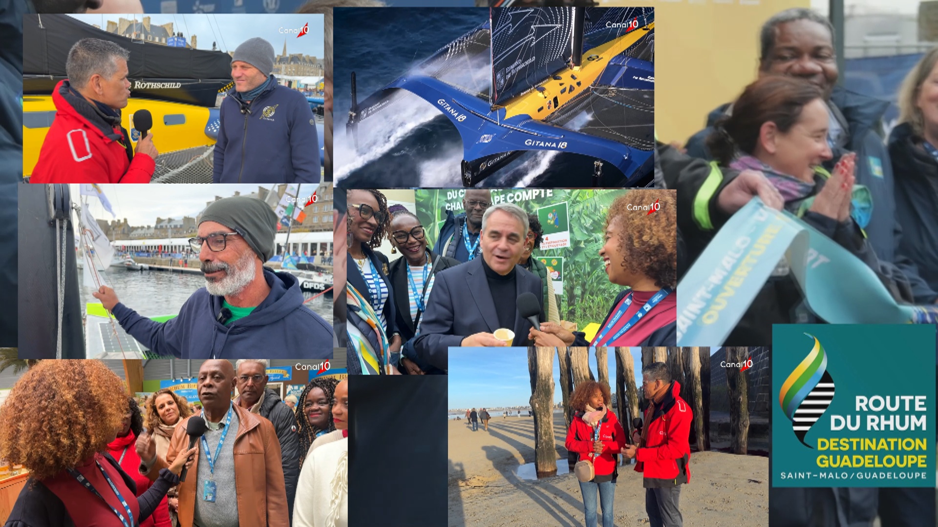 Onews.Route dun Rhum destination Guadeloupe. Les dernières images (Canal 10)
