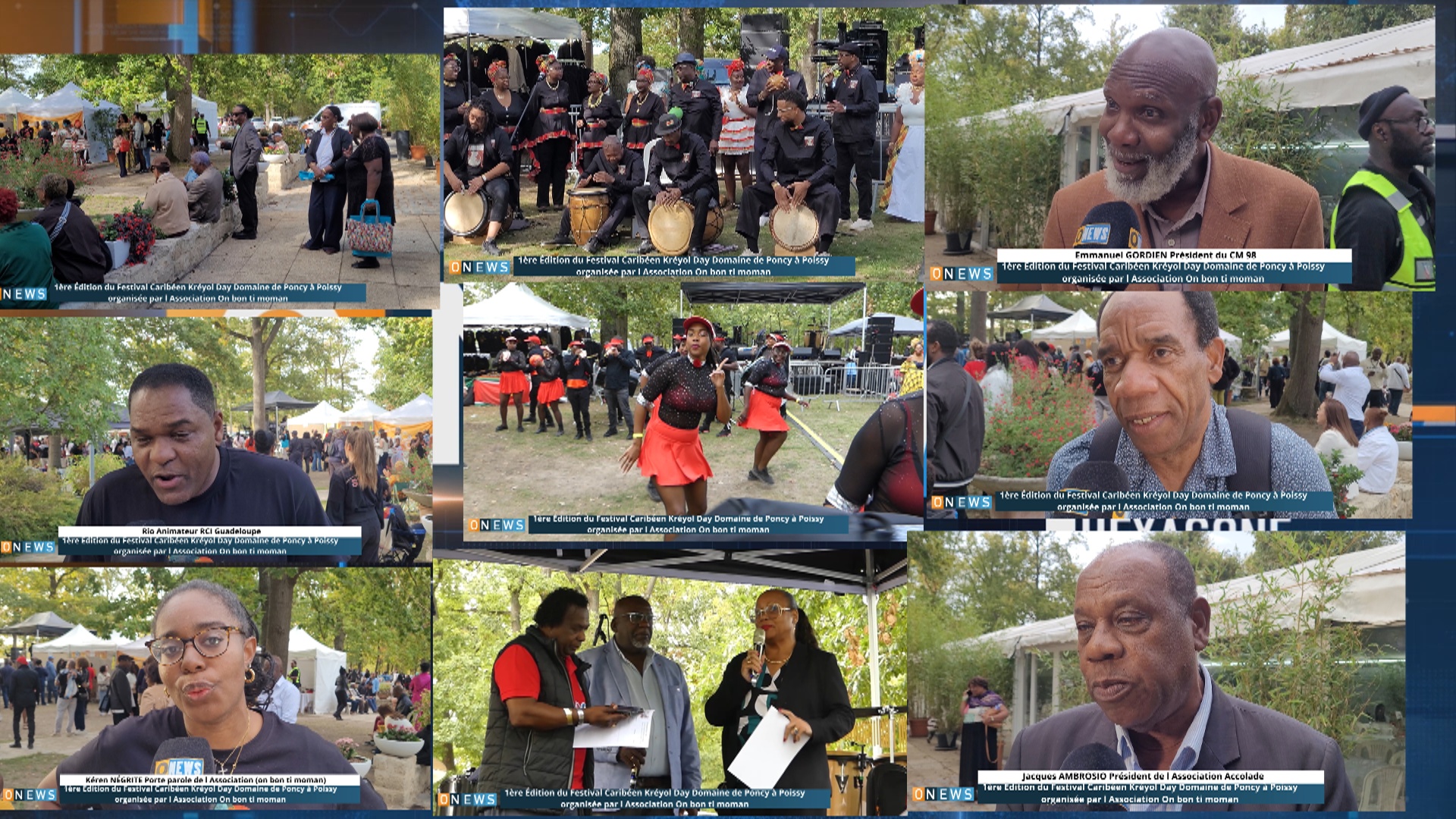 Onews.Festival Caribéen Kréyol Day au domaine Poncy à Poissy par l Association On bon ti moman (1er reportage)