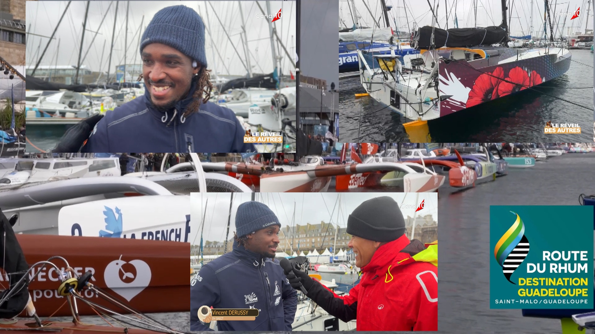 Route du Rhum. interview du Skipper Kéni PIPEEOL depuis Saint Malo avec nos confrères de canal 10