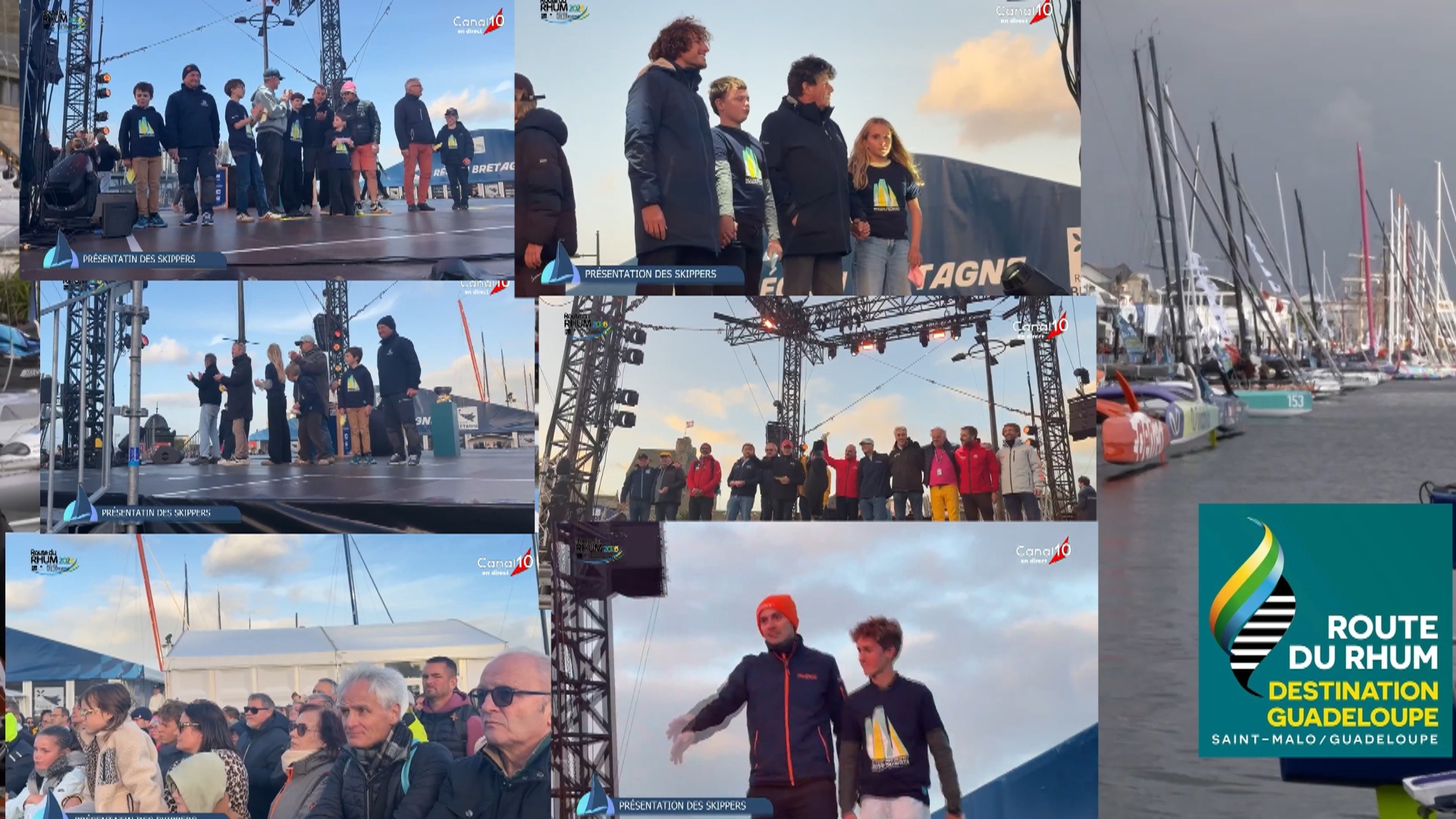 Route du Rhum destination Guadeloupe 2026. Présentation des Skippers à Saint Malo