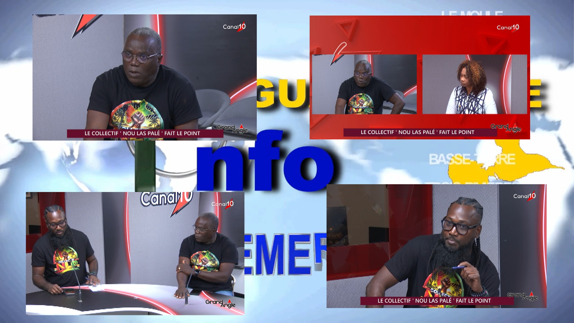 Onews Guadeloupe. Le collectif nou las palé explique leur mouvement de colère (canal 10)