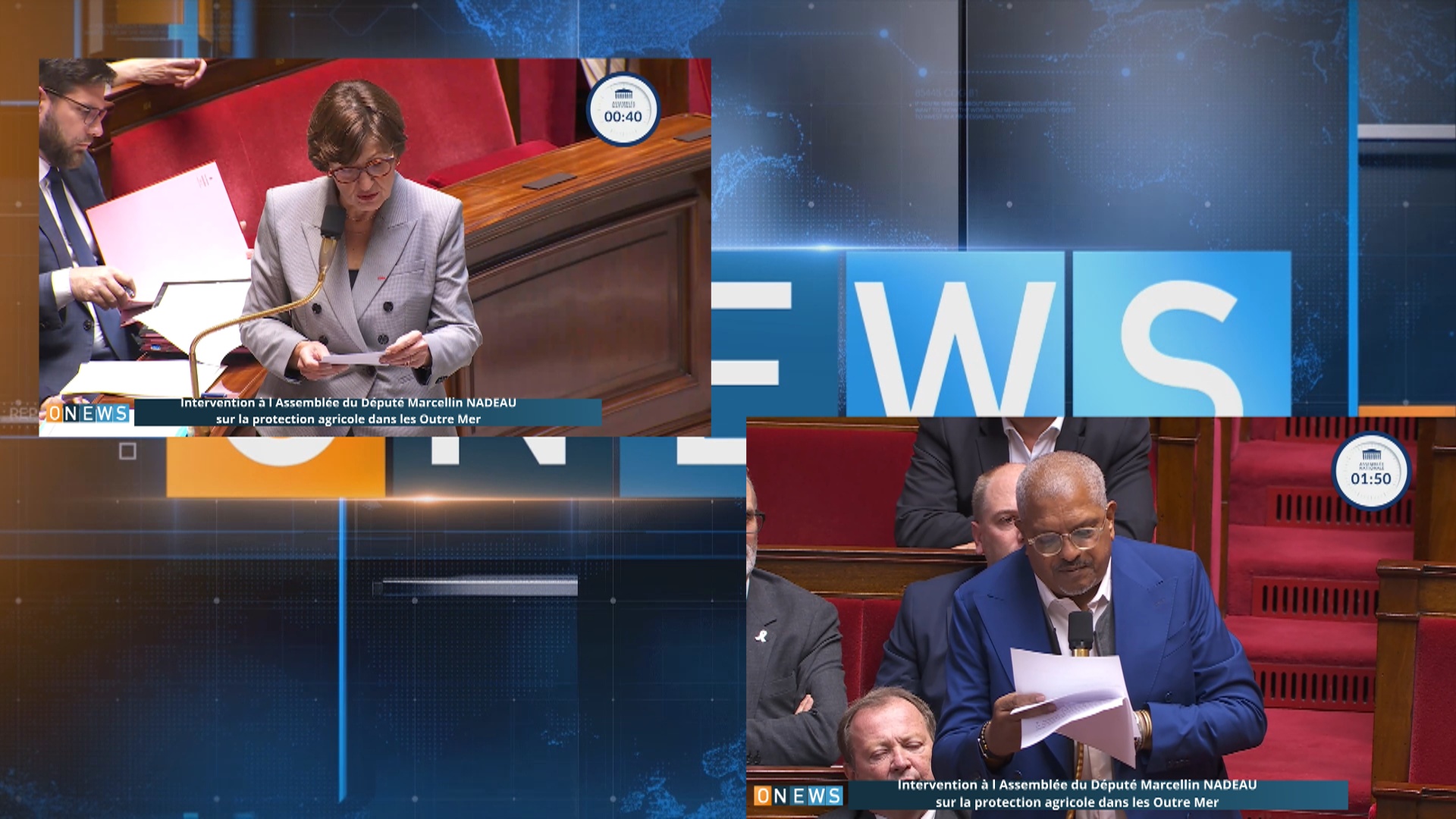 Intervention du Député Marcellin NADEAU à l Assemblée sur la protection agricole des Outre mer.